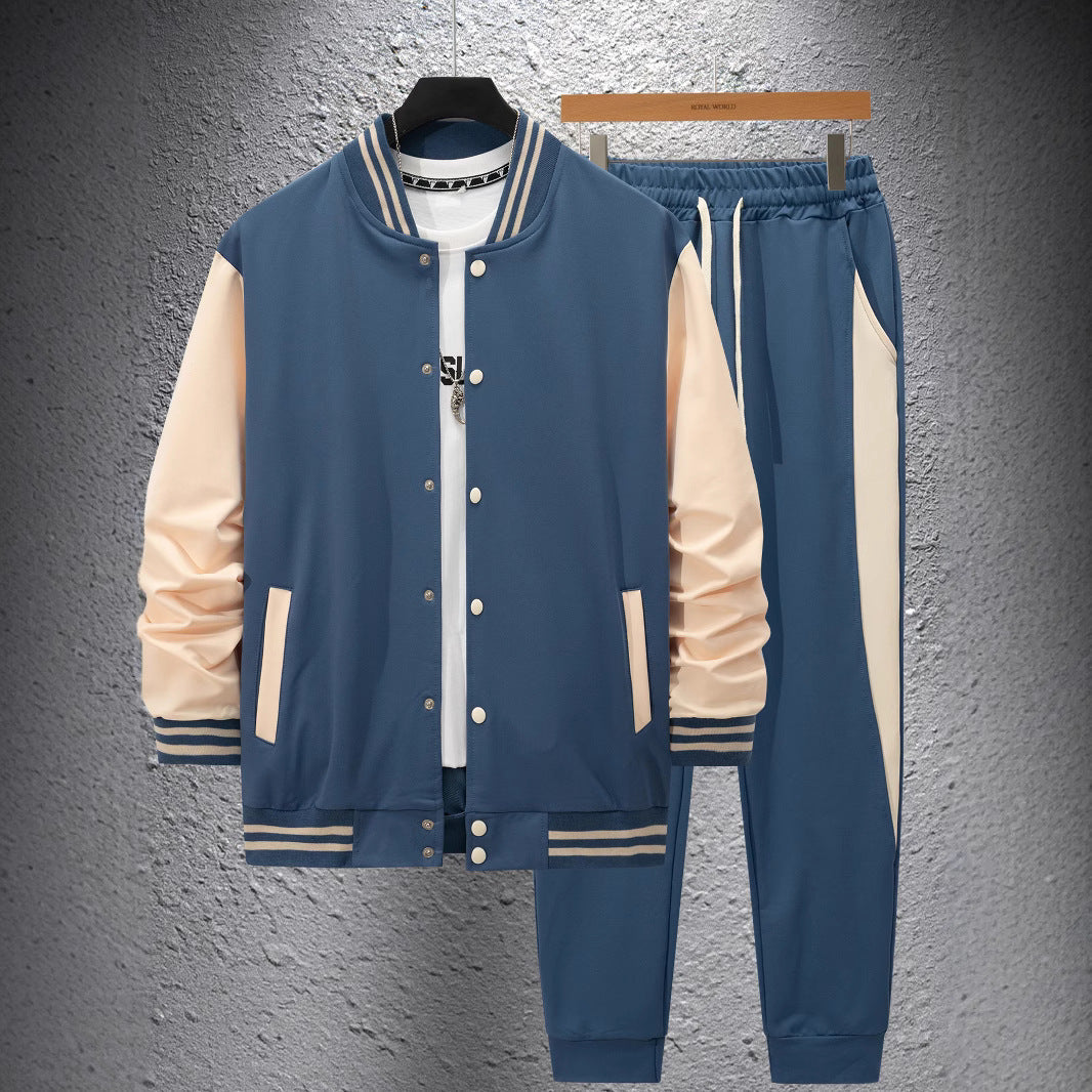 Herren Sportliches Sweat-Anzug-Set mit gestreiften Details ModeGeist