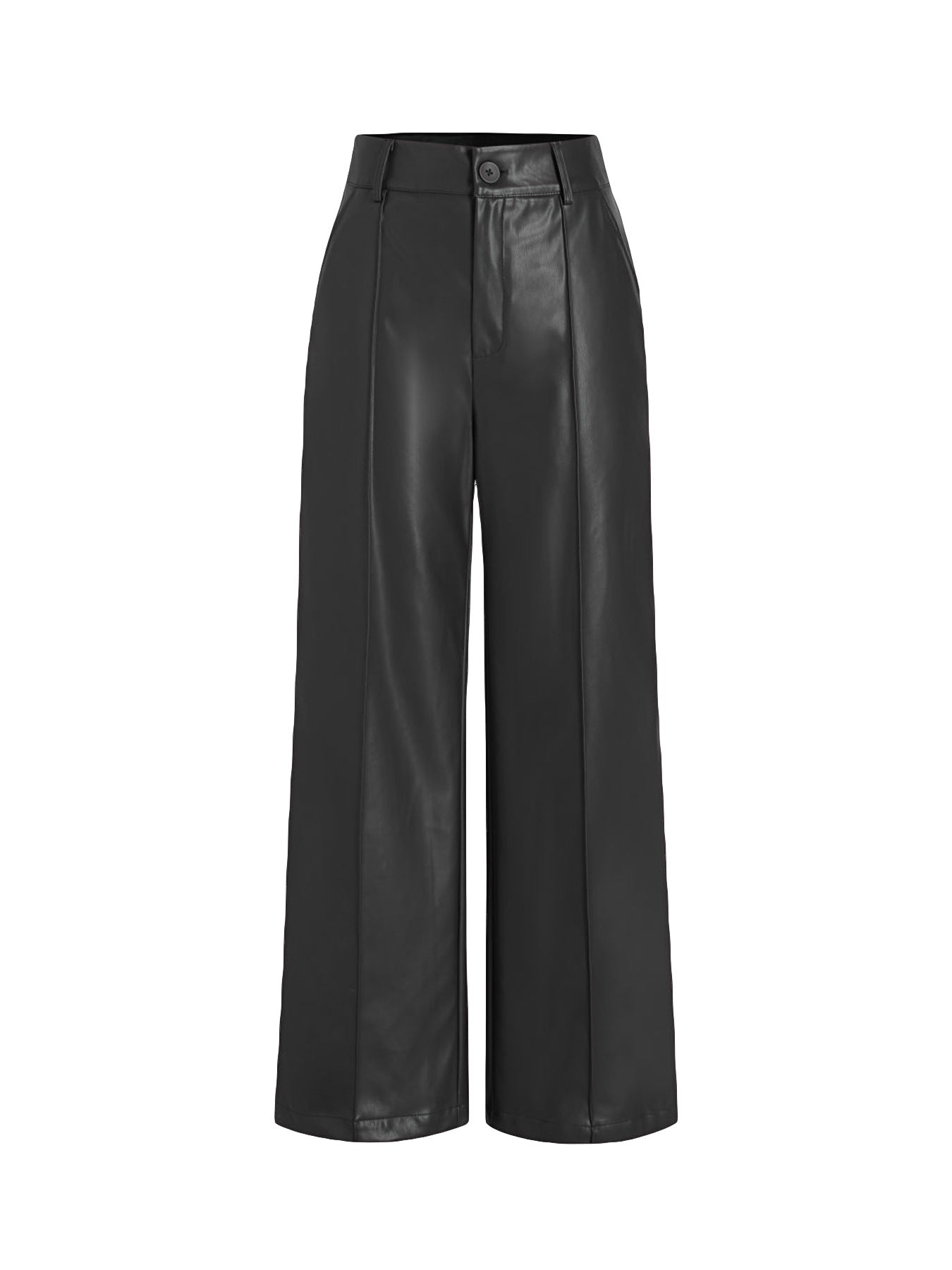 Damen elegante Culotte aus hochwertigem Kunstleder ModeGeist