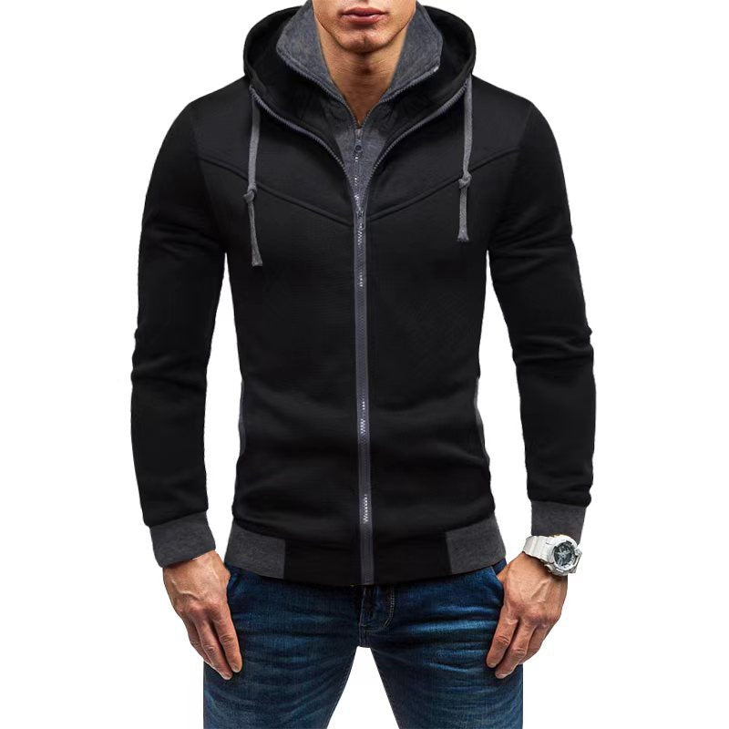 Herren Fleece-Kapuzenjacke mit stylischem Design und praktischen Taschen ModeGeist