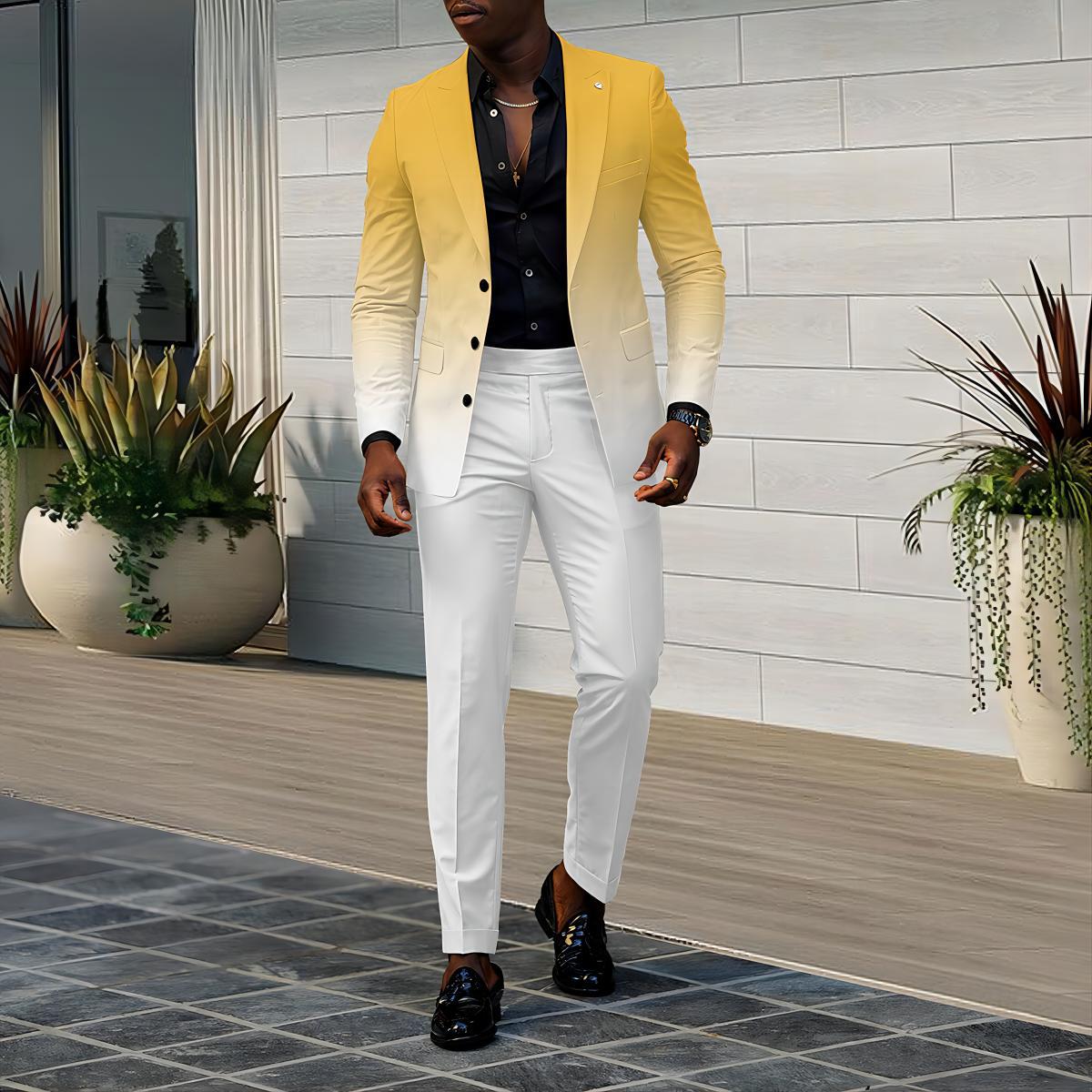 Herren eleganter Anzug mit Farbverlauf ModeGeist