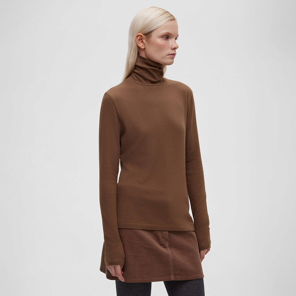 Damen langärmliges Rollkragenoberteil ModeGeist