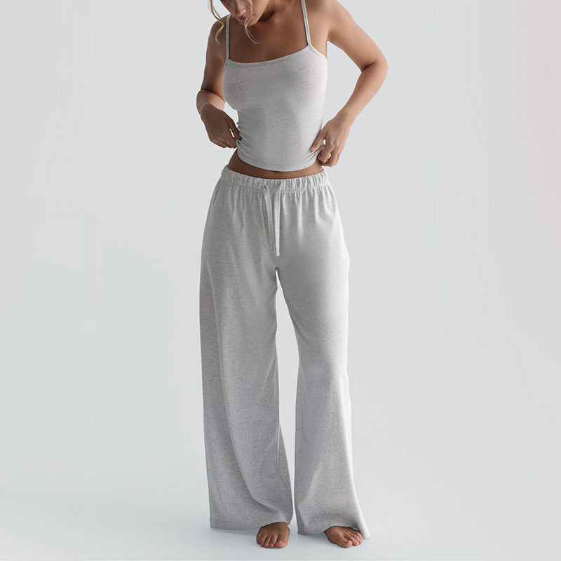 Damen Legere Lounge-Hose und Top Set ModeGeist