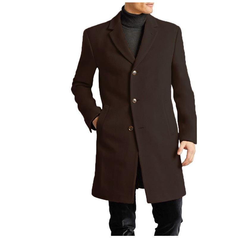 Herren elegante Wollmantel ModeGeist