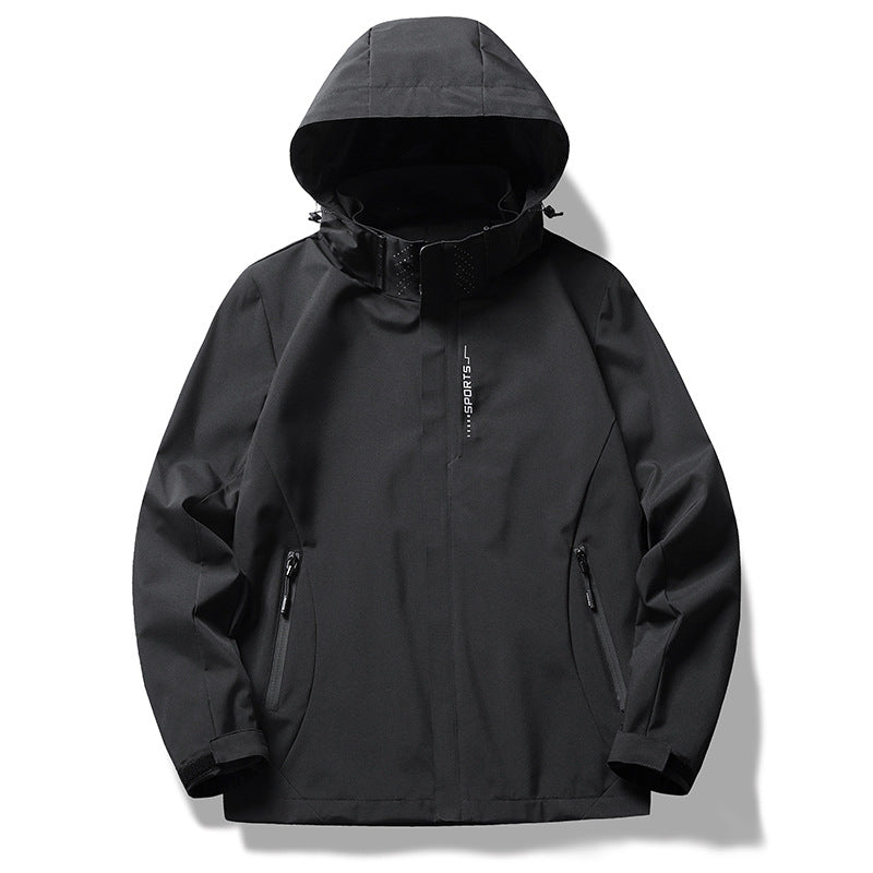 Damen wetterfeste Funktionsjacke mit verstellbarer Kapuze und atmungsaktiven Materialien ModeGeist
