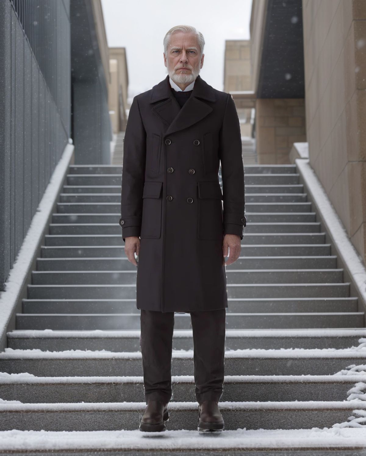 Herren klassischer Dufflecoat mit doppeltem Knopfverschluss und praktischen Taschen ModeGeist