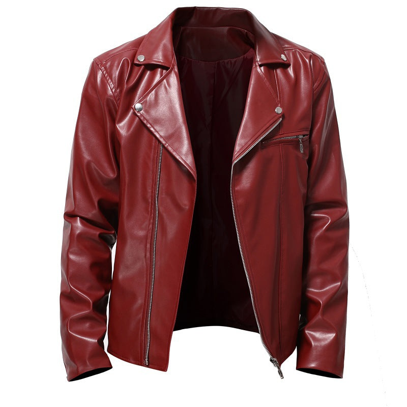 Herren Bikerjacke aus hochwertigem Kunstleder ModeGeist
