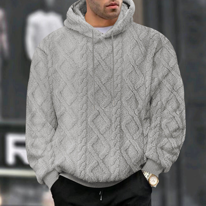Herren Fleece Hoodie mit strukturiertem Design ModeGeist