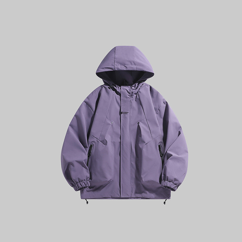 Herren multifunktionale Winterjacke mit isolierendem Fleecefutter und verstellbarer Kapuze ModeGeist