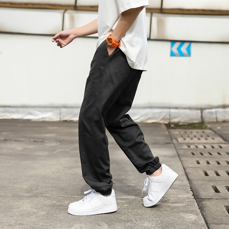 Herren lässige Cargo-Hose mit elastischem Bund und praktischen Seitentaschen ModeGeist