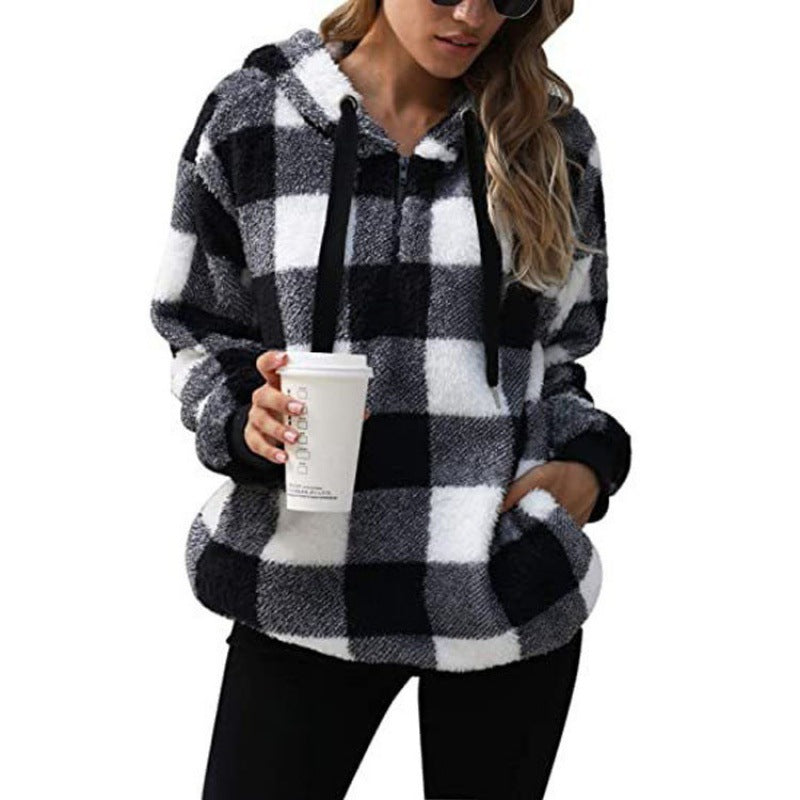 Damen kuschelige Fleece-Hoodie ModeGeist