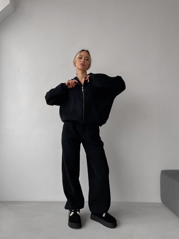 Damen lässiges Hoodie- und Jogginghose-Set ModeGeist