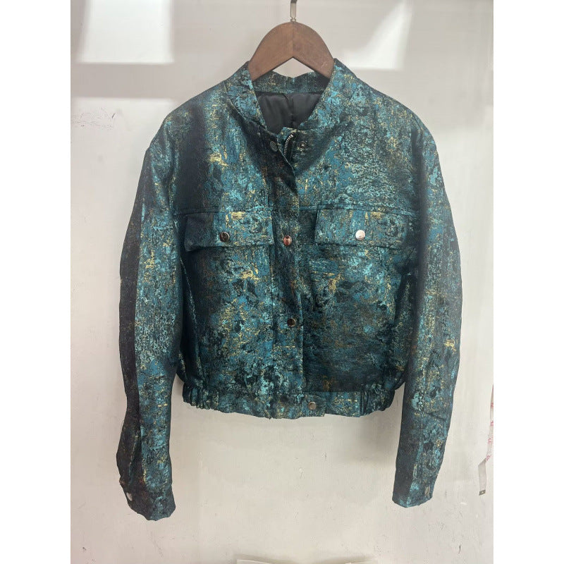 Damen modische kurz geschnittene Denimjacke ModeGeist