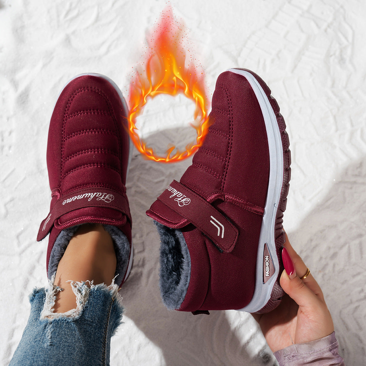 Damen Fleecegefütterte Sneaker ModeGeist