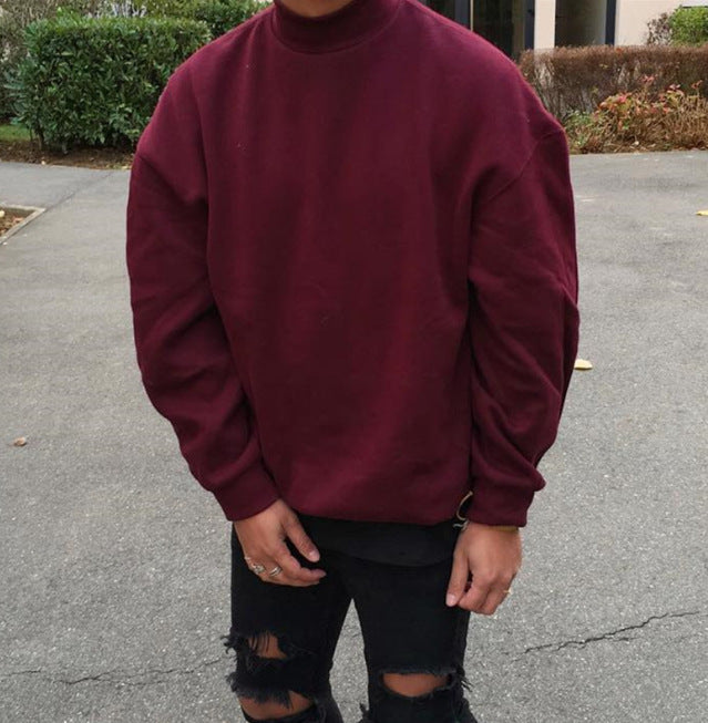 Herren Oversized Pullover mit Stehkragen und weichem Innenfutter ModeGeist
