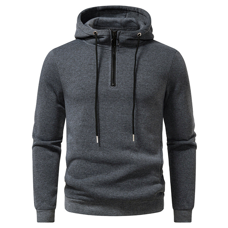 Herren Kapuzenpullover mit modernem Reißverschluss und atmungsaktivem Material ModeGeist