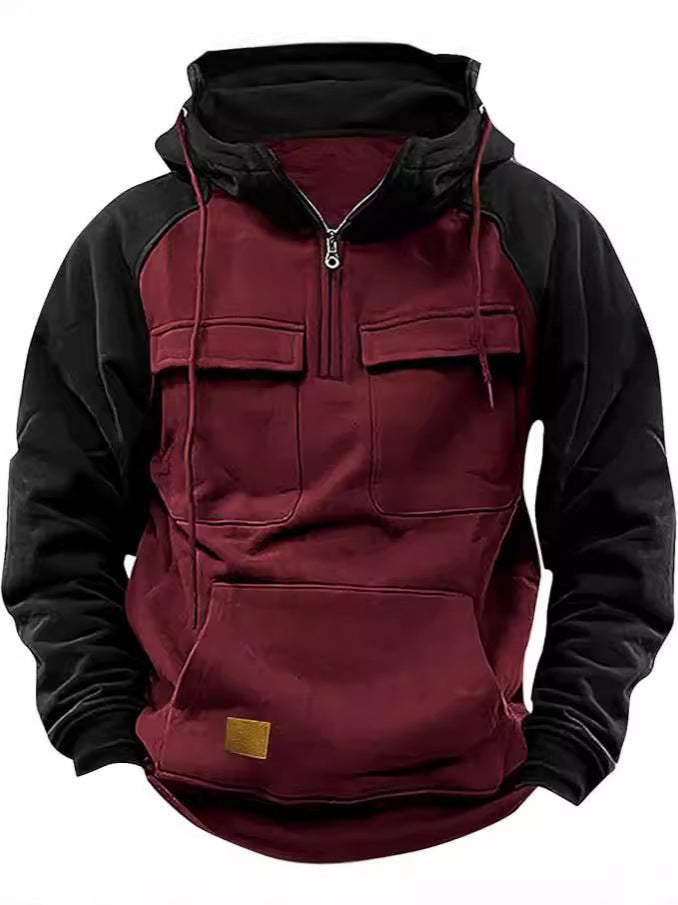 Herren funktionale Kapuzenjacke mit praktischen Taschen ModeGeist