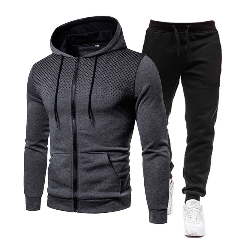 Herren Hoodie- und Jogginghose Set mit atmungsaktivem Design ModeGeist