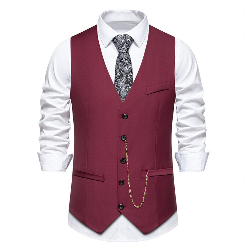 Herren elegante Anzugweste im klassischen Design mit modernen Akzenten ModeGeist