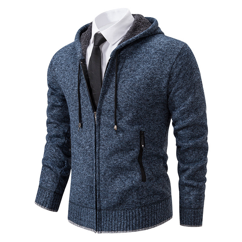 Herren Kapuzenjacke mit softem Fleece-Futter und eleganten Details ModeGeist