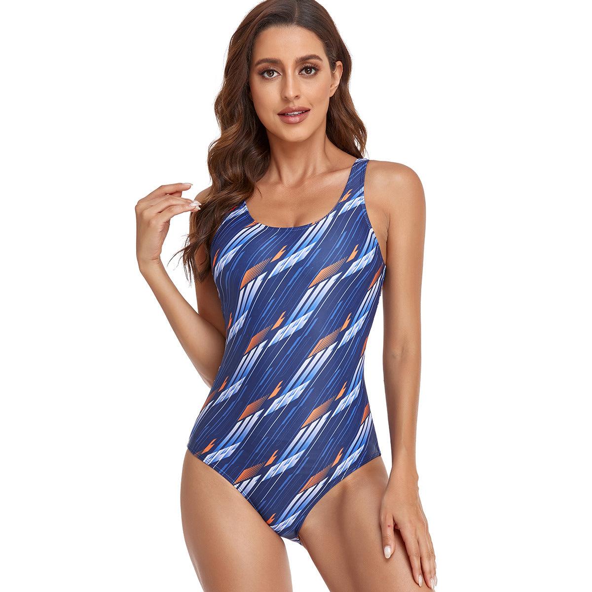 Moderner Badeanzug für Damen mit grafischem Design von MODEGEIST