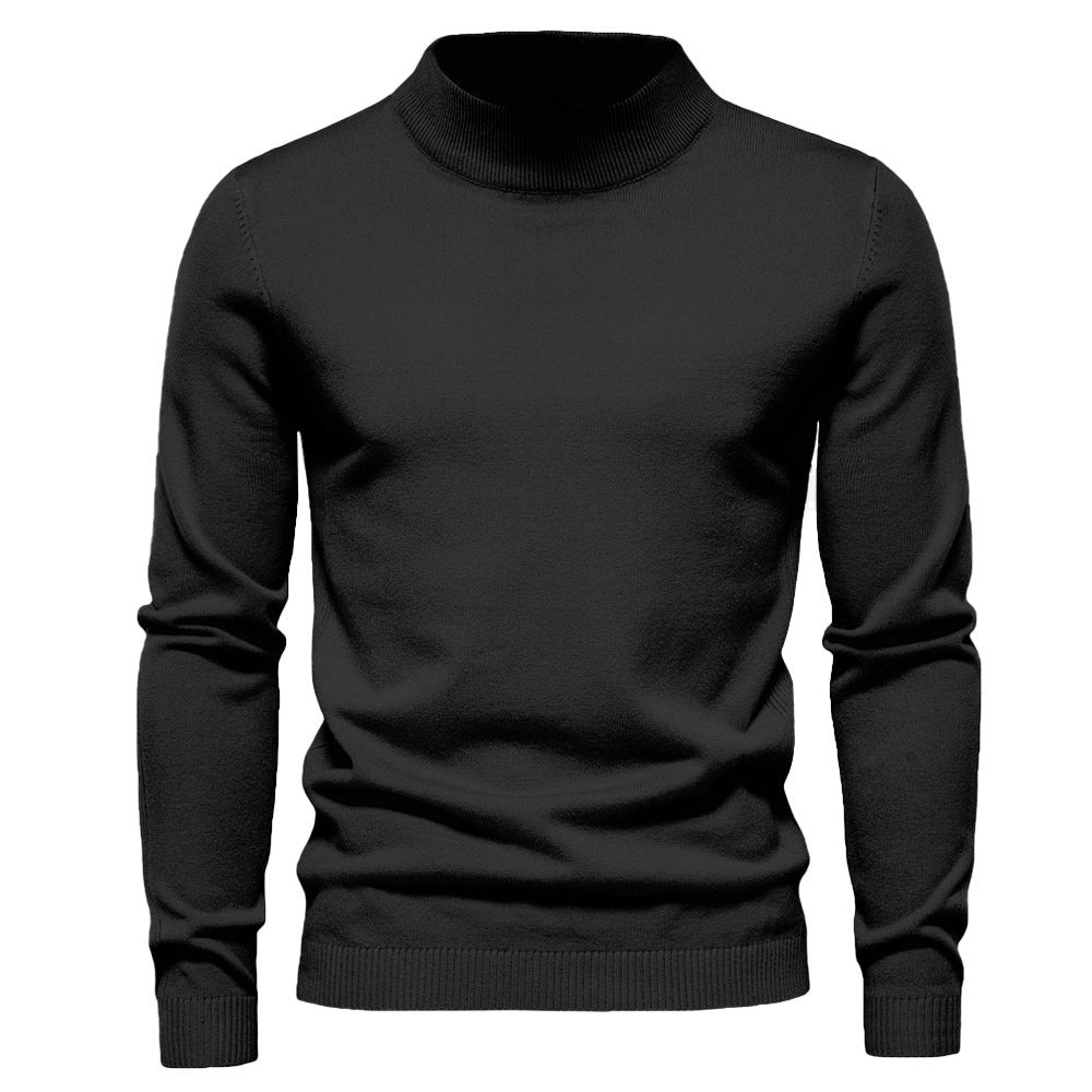 Herren eleganter Rollkragenpullover aus feiner Wolle ModeGeist