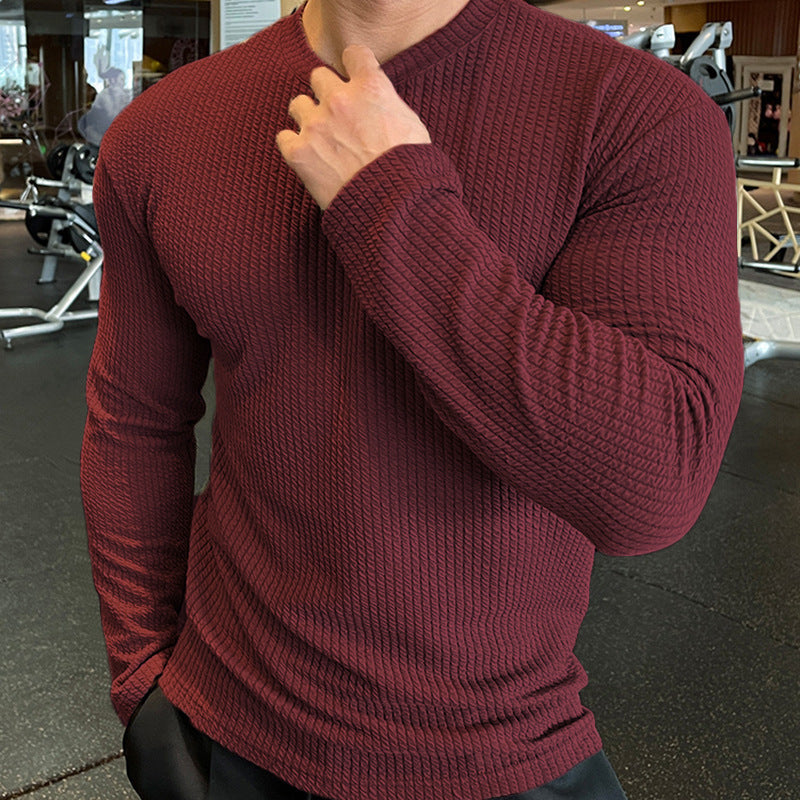 Herren Langarmshirt mit strukturiertem Gewebe ModeGeist