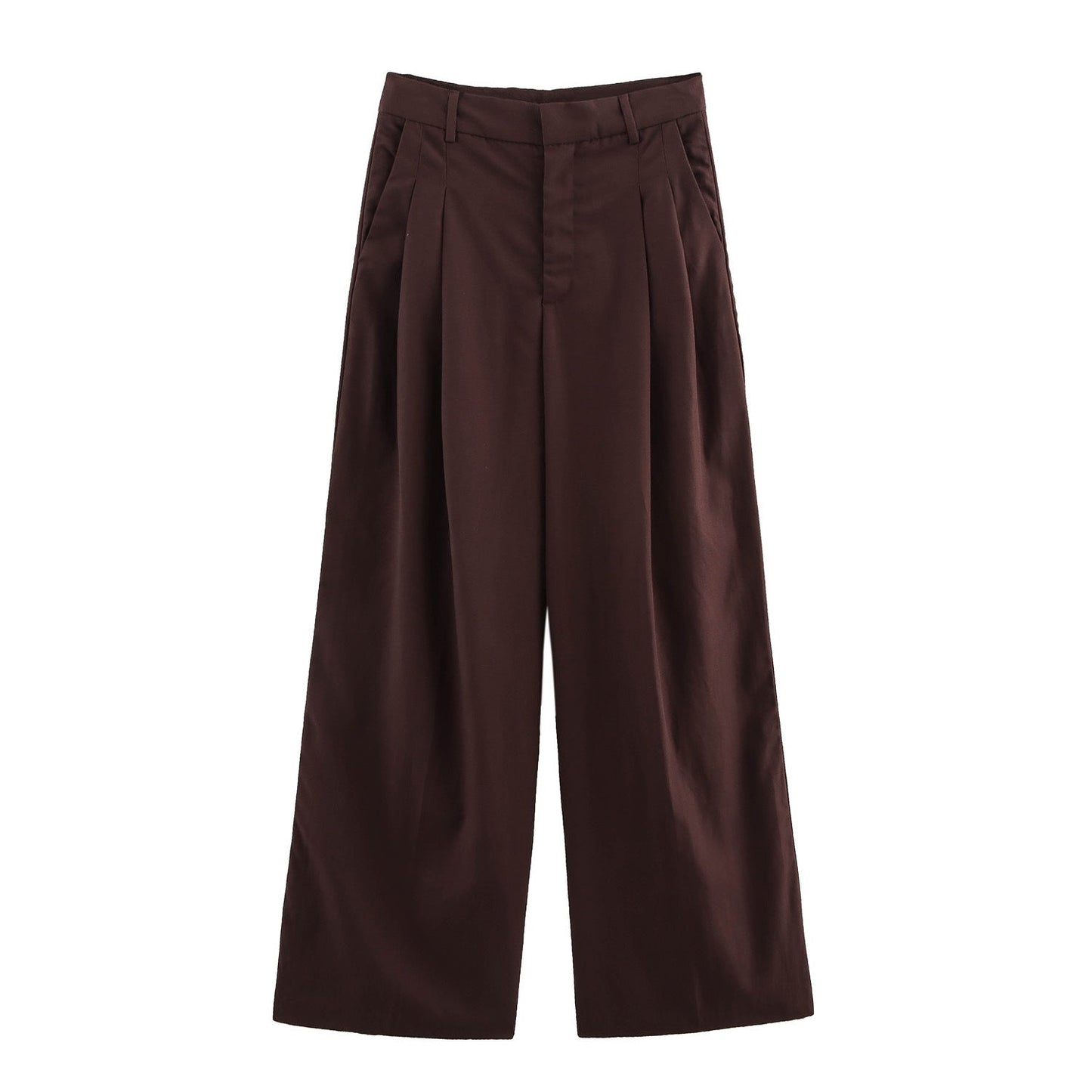 MODEGEIST Damen Hose, weit, hoch tailliert