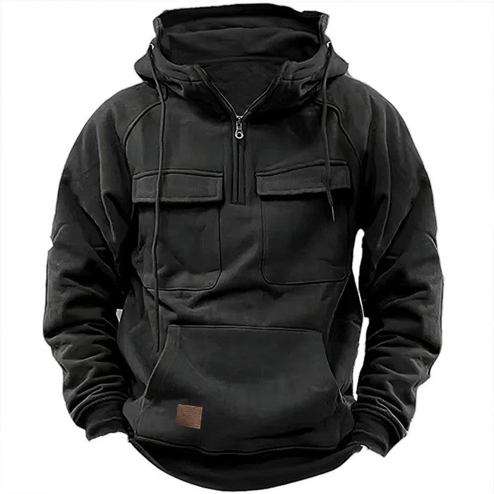 Herren funktionale Kapuzenpullover mit praktischen Taschen ModeGeist