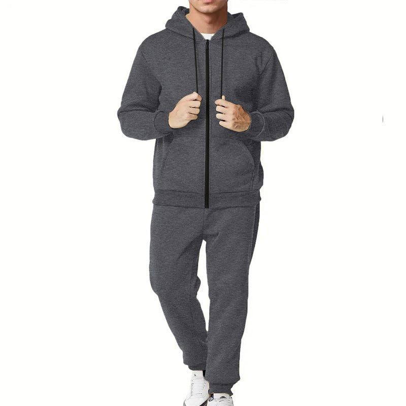 Herren Sportliches Komplett-Set mit Kapuzenjacke und Jogginghose ModeGeist