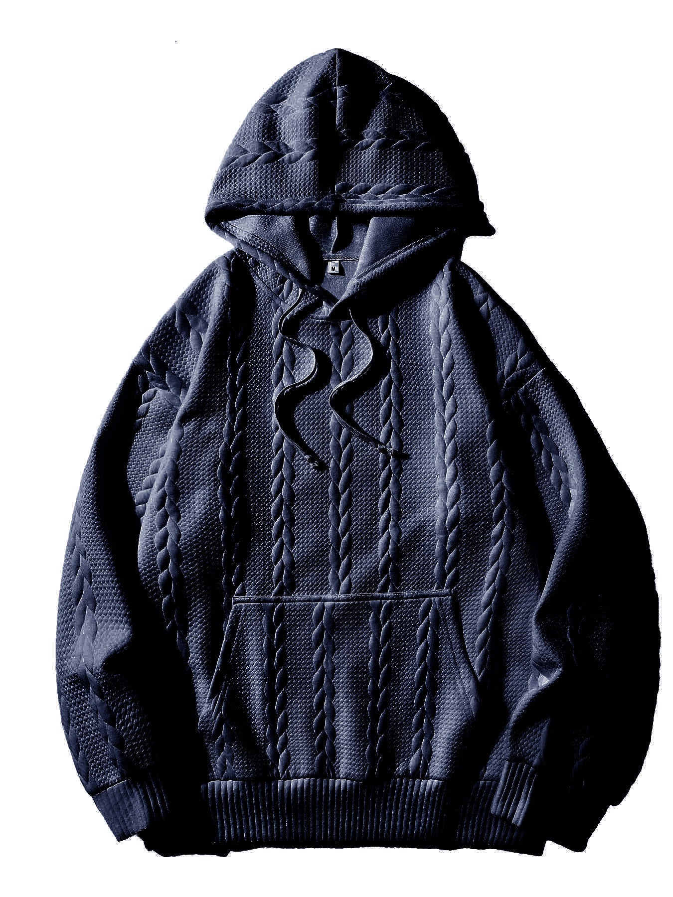Herren Kapuzenpullover mit strukturiertem Muster ModeGeist