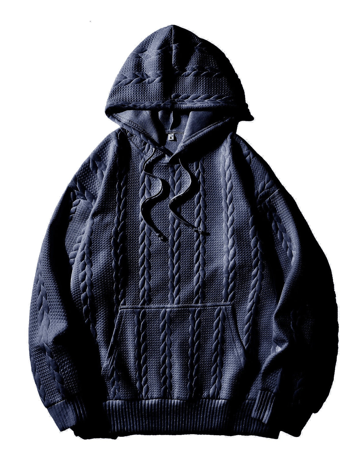 Herren Kapuzenpullover mit strukturiertem Muster ModeGeist