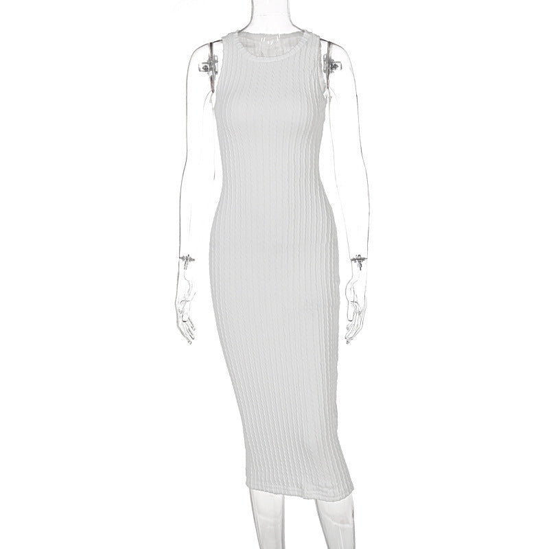 Komfortables, figurbetontes Damen-Rippenstrickkleid von MODEGEIST