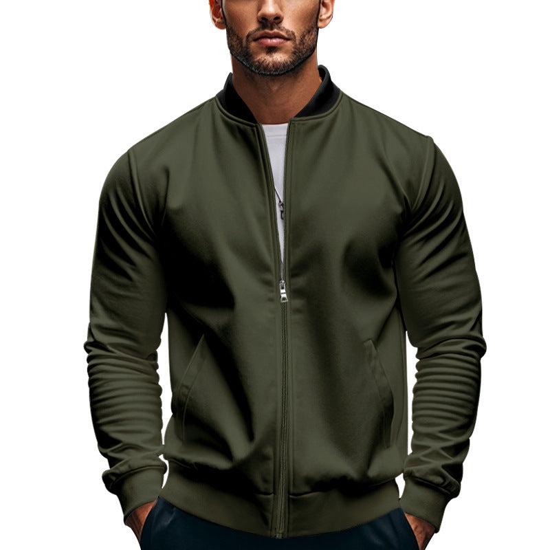 Herren sportliche Jacke mit praktischem Reißverschluss und atmungsaktiven Materialien ModeGeist