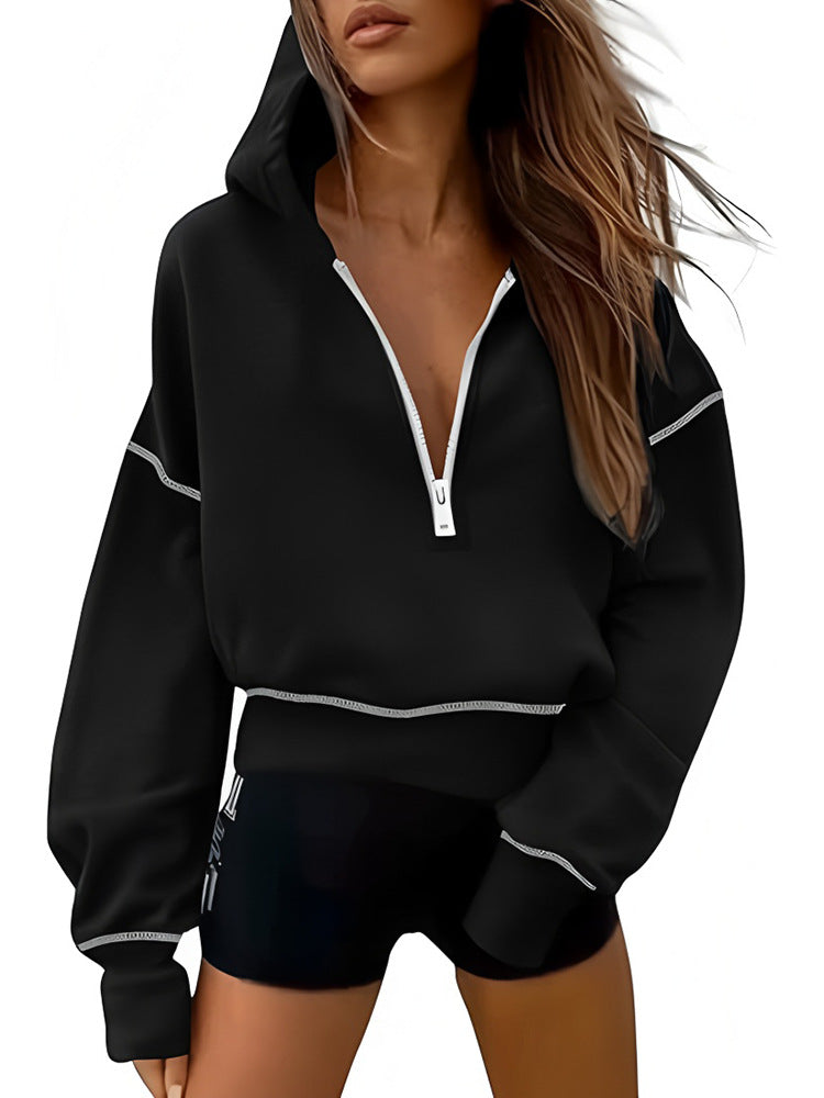 Damen Sportliche Kapuzenpullover ModeGeist