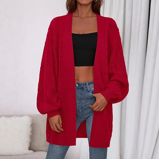 Damen Großer, gestrickter Cardigan ModeGeist