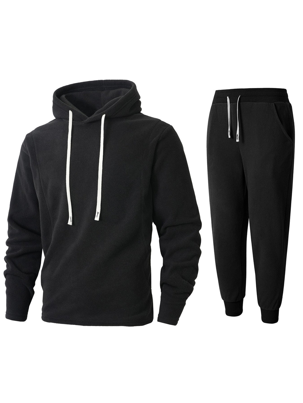 Herren Fleece-Kapuzenpullover und Jogginghose Set ModeGeist