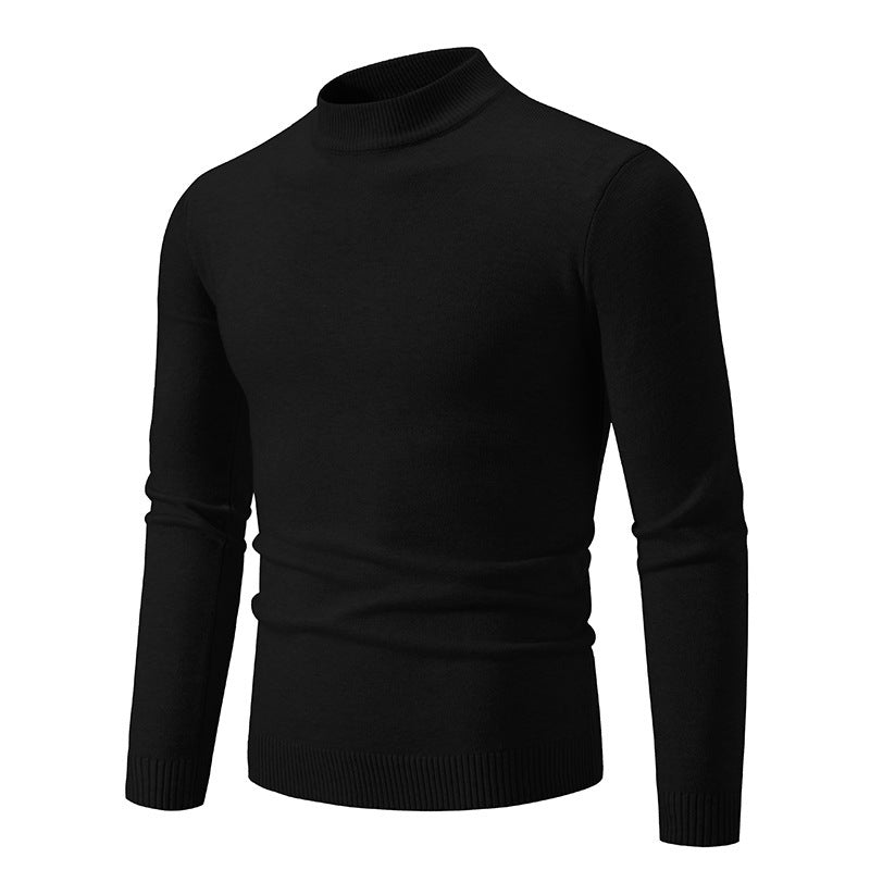 Herren modischer Rollkragenpullover aus feiner Strickqualität ModeGeist