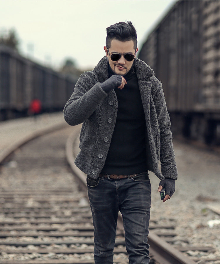 Herren gefütterte Thomaskapelle Jacke mit stilvollem Knopfverschluss und lässigem Design ModeGeist