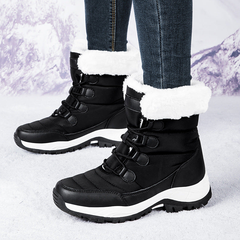ModeGeist | Stiefel - Knöchelhöhe - Ge Quiltete Nähte - Fleece Gefüttert
