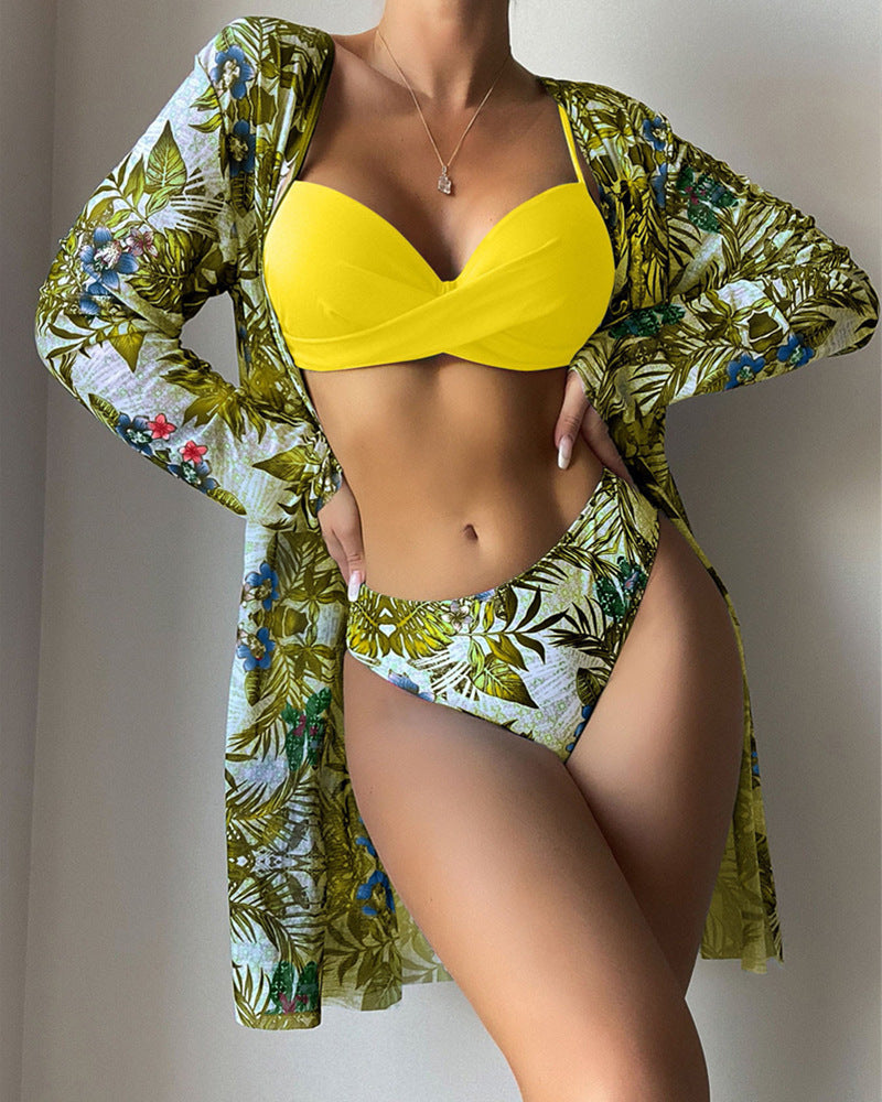 Stylish Printed Bikini and Cover-Up Set for Women by MODEGEIST