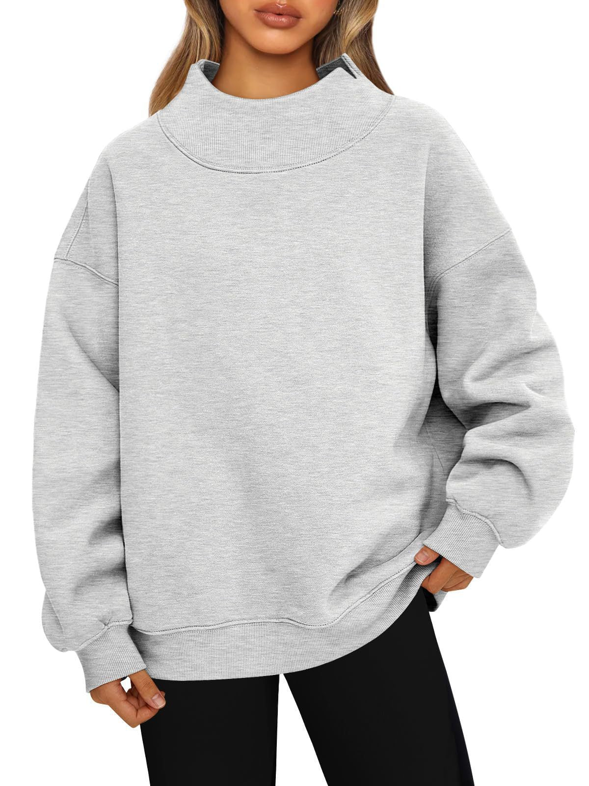 Damen Hochwertiger Stehkragen-Sweater ModeGeist