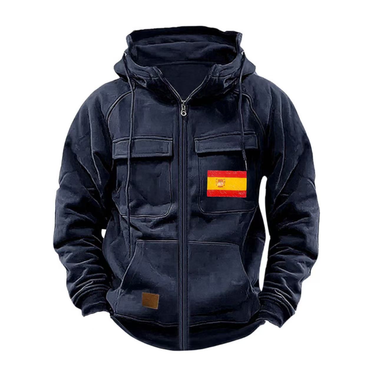 Herren funktionale Jacke mit mehreren Taschen ModeGeist