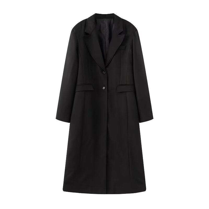 Modegeist Damen Longline Blazer Mantel, Maßgeschneidert