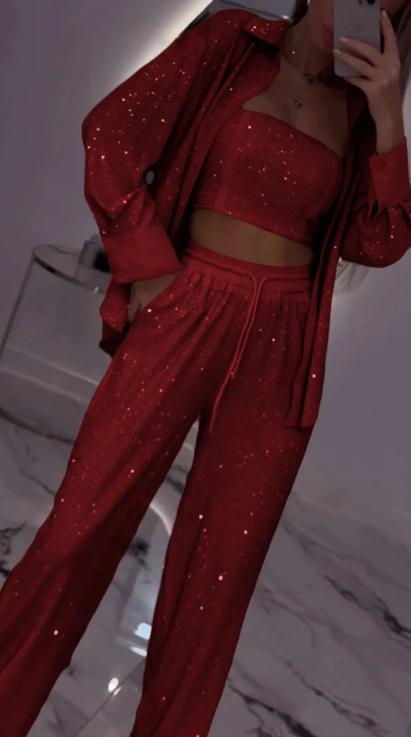 Funktionsanzug für Damen mit Pailletten-Look von MODEGEIST