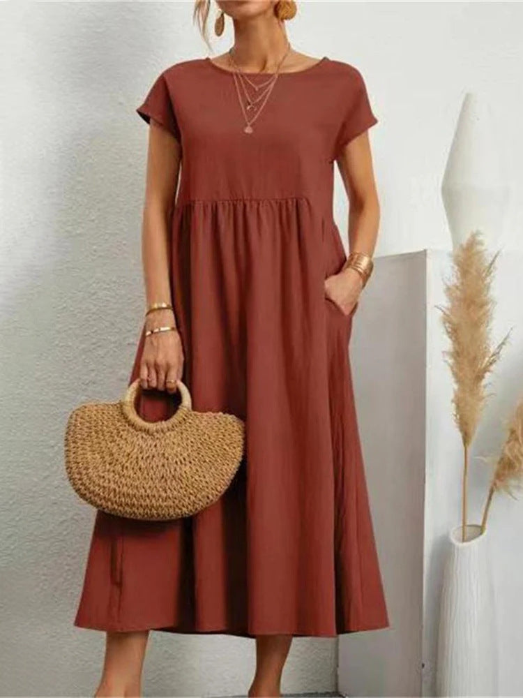 Damen Maxikleid aus leichtem, luftdurchlässigem Stoff ModeGeist