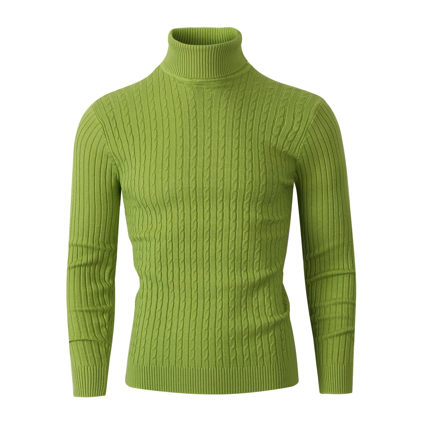 Damen Strickpullover mit hohem Kragen und Rippenmuster ModeGeist