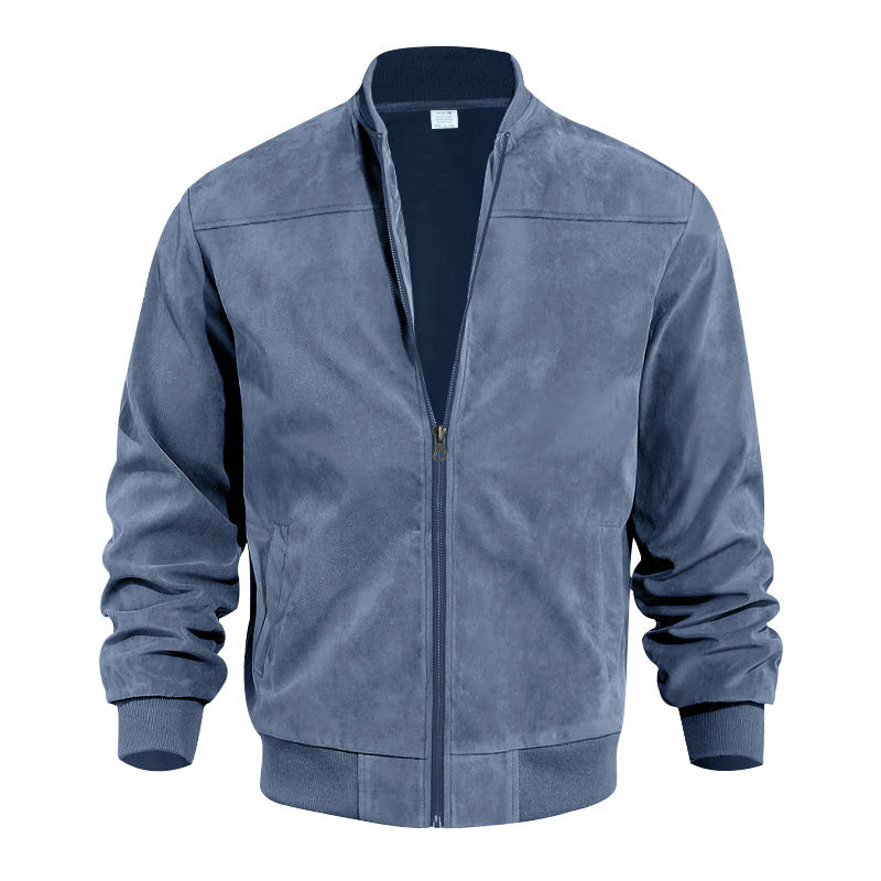 Herren Steppjacke mit strukturiertem Design und ribbed Bündchen ModeGeist