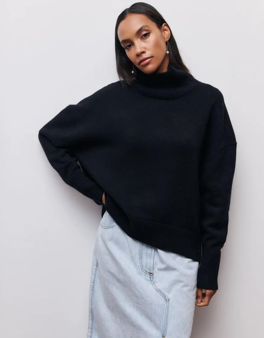 Damen kuscheliger Rollkragenpullover ModeGeist