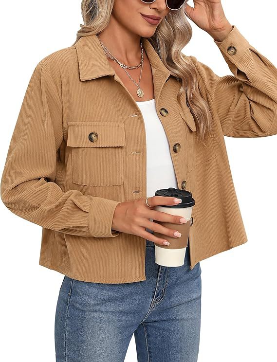 Damen lässige Overshirt-Jacke ModeGeist