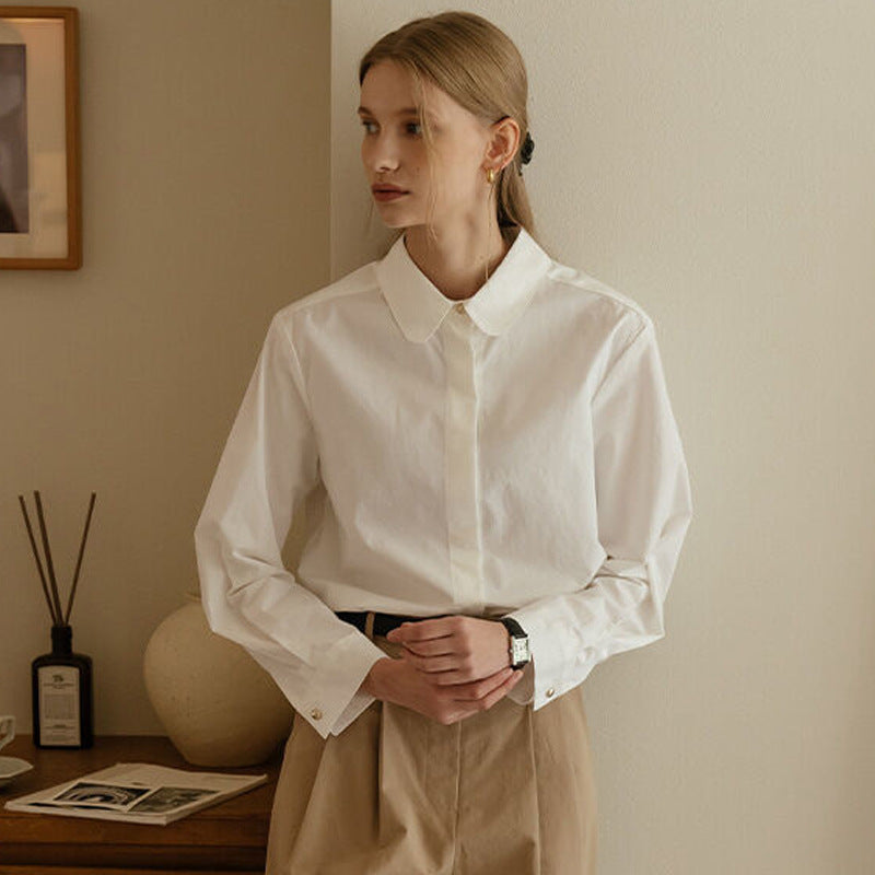 Elegante Damenbluse aus Baumwolle mit edlen Details von MODEGEIST